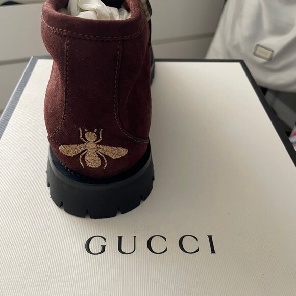 Gucci Horsebit Lug Sole Loafers Sherpa Lined